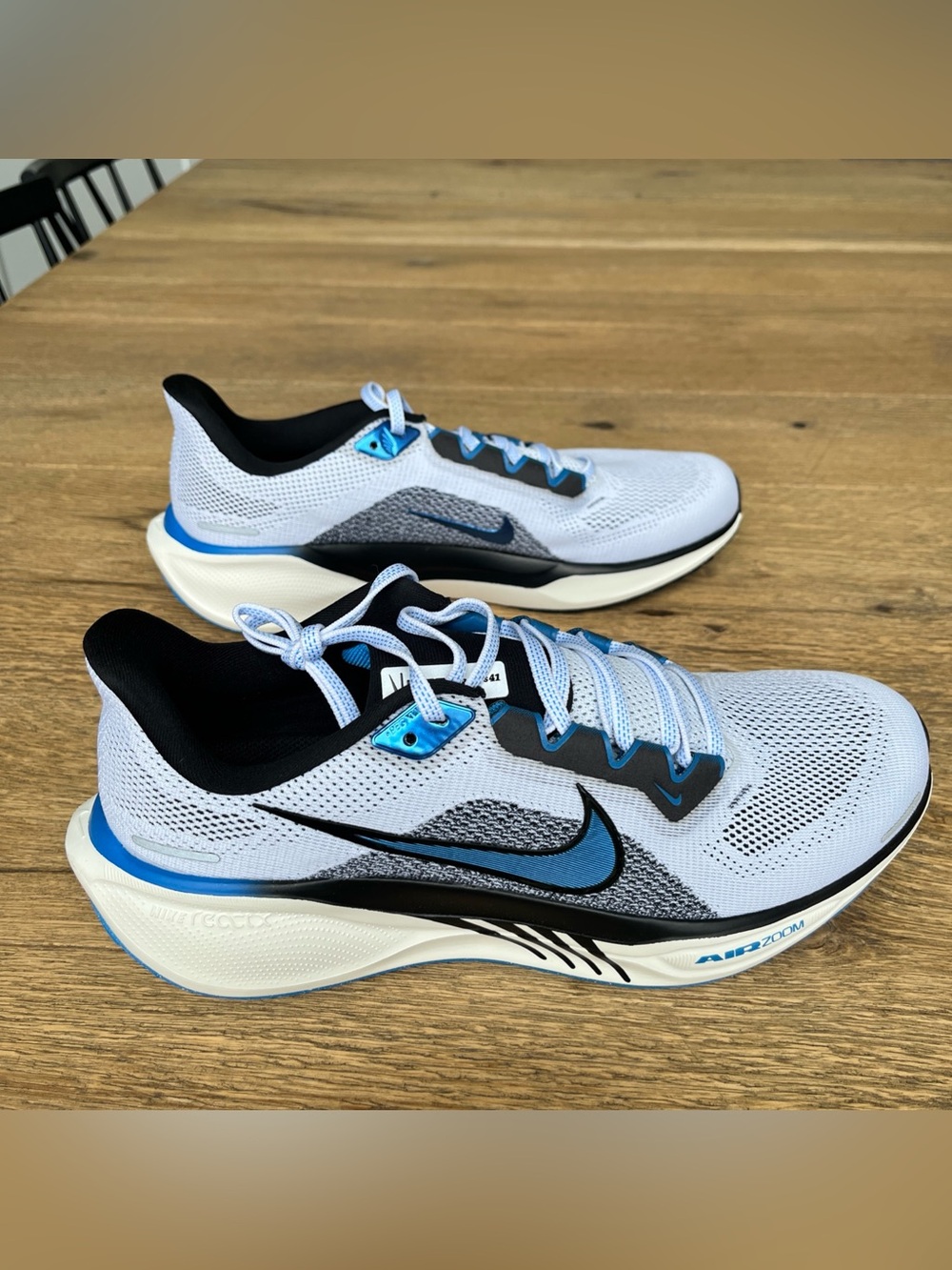 Size 10 Men’s Nike Air Zoom Pegasus 41 Sail/ Photo Blue HV5218-100 Running Shoes - Picture 6 of 8